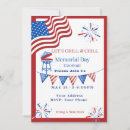 Search for memorial day cookout invitations Patriotic