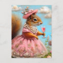 Search for pink squirrel postcards Ai generated