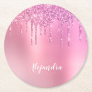 Search for rose gold glitter coasters Ombre