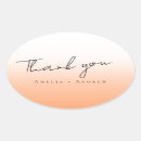Search for peach thank you stickers Minimalist