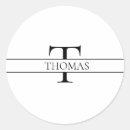 Search for elegant black and white stickers Monogrammed