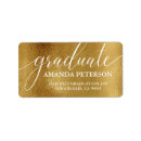 Search for gold foil return address labels Typography