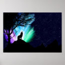 Search for wolf and aurora posters Northern lights