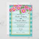Search for turquoise flowers wedding invitations Daisy