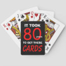 Search for 80th birthday playing cards Eightieth