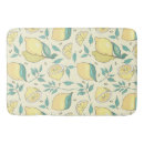 Search for lemon bath mats Watercolor lemon pattern