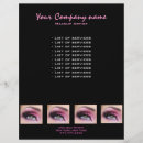 Search for eyelashes flyers Pink