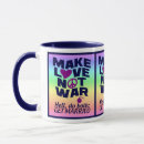 Search for make love not war mugs Typography