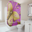 Search for gold butterfly shower curtains Glitter
