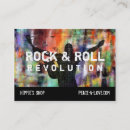 Search for rock and roll business cards Grunge