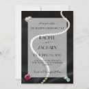 Search for diamonds and pearls wedding invitations Modern