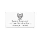 Search for cartoon dog return address labels Cute