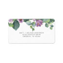 Search for purple green return address labels Typography