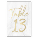 Search for 13 gold table cards Trendy