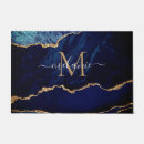 Search for navy and gold doormats Blue
