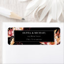 Search for with flowers return address labels Bride