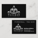 Search for strength business cards Fitness trainer