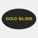 Search for oval gold stickers Business