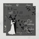 Search for silhouette wedding invitations Grey