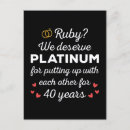 Search for fortieth anniversary cards Ruby