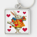 Search for white rabbit key rings Heart