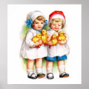 Search for easter chick art Vintage