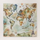 Search for world map puzzles Geography