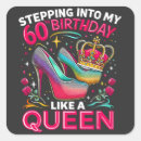 Search for womens birthday stickers Queen
