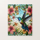 Search for hummingbird puzzles Colourful