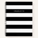 Search for black and white stripes notebooks Chic