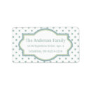 Search for blue dots return address labels Green