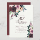 Search for blush pink 30th birthday invitations Flowers
