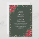 Search for red gold christmas wedding invitations Winter