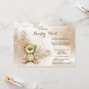 Search for palm baby shower invitations Teddy bear