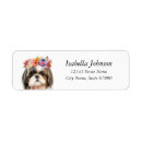 Search for love dogs return address labels Cute