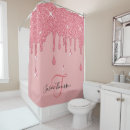 Search for pink glitter shower curtains Girl