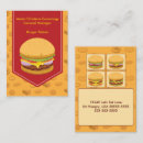 Search for burgers business cards Caterer