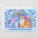 Search for cat pun christmas cards Snow