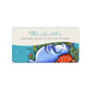 Search for tropical fish return address labels Nautical