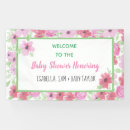 Search for watercolor floral banners Floral baby shower