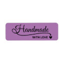 Search for handmade with love return address labels Heart