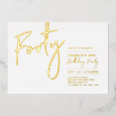 Search for celebration 40th birthday invitations Gold