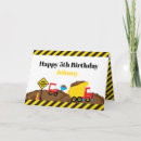 Search for construction birthday cards Digger