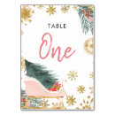 Search for snowflake table cards Baby shower table number