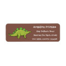 Search for stegosaurus return address labels Dinosaur