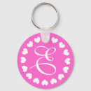 Search for letter e key rings Monogrammed