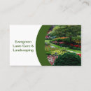 Search for lawn and landscape business cards Landscaper