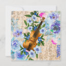 Search for violin flower cards Vintage