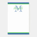 Search for monogrammed post it notes Navy blue