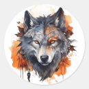 Search for scary wolf stickers Halloween